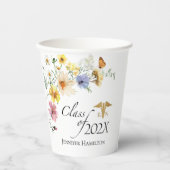 Wildflower Nursing School | Klasse van Afstuderen Papieren Bekers (Voorkant)