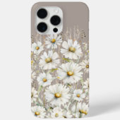 Wildflower patroon op beige Case-Mate iPhone case (Achterkant)