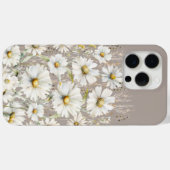 Wildflower patroon op beige Case-Mate iPhone case (Achterkant (horizontaal))