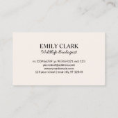 Wildflower Pattern Visitekaartje Contactkaartje (Achterkant)