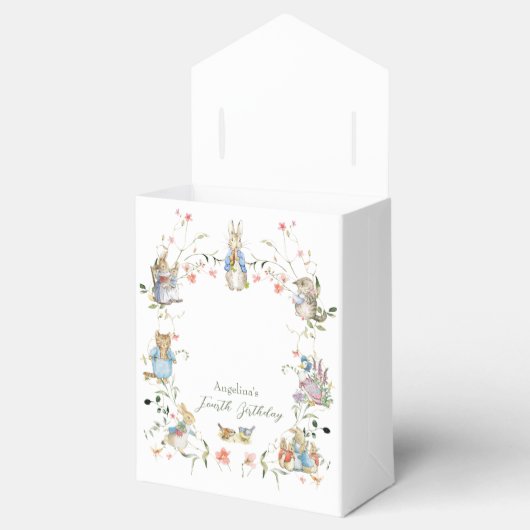 Wildflower Peter het Konijn Verjaardag Bedankdoosjes (Geopend)