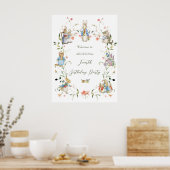 Wildflower Peter het Konijn Verjaardagsfeest Welko Poster (Keuken)