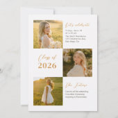 Wildflower Photo Graduation Party Invitation (Dos)