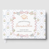 Wildflower Pink Bow Graduation Party  (Recto)