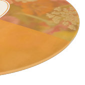  Wildflower Pink Poppy Monogram Snijplank (Hoek)