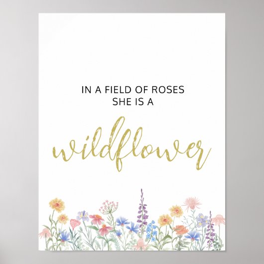 Wildflower Poster (Devant)