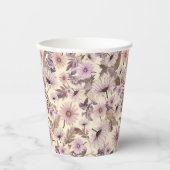  Wildflower Print Papieren Bekers (Voorkant)