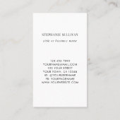 Wildflower Professioneel Visitekaartje (Achterkant)