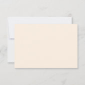 Wildflower QR Code Modern Elegant Wedding RSVP Kaartje (Achterkant)