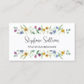 Wildflower QR-code Visitekaartje (Voorkant)