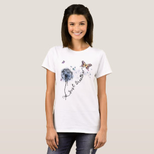Wildflower Quote gewoon ademen T-shirt