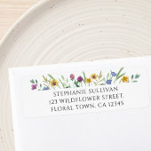 Wildflower Return Address Label