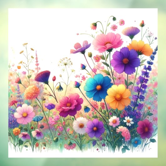 Wildflower Rhapsody Raamsticker (Vel 3)