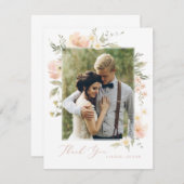 Wildflower Romance Bedankkaart (Voorkant / Achterkant)