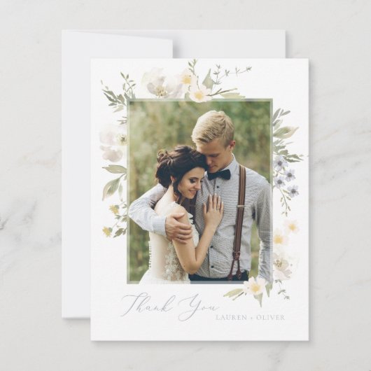 Wildflower Romance dank je kaart (Voorkant)