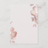 Wildflower Romance Receptie Insert Kaart (Achterkant)