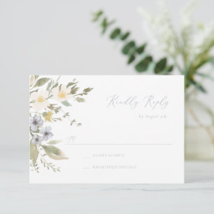 Wildflower Romance RSVP-kaart RSVP Kaartje