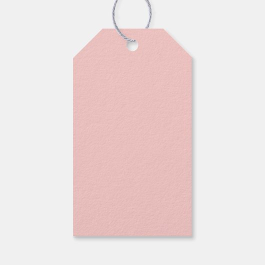 Wildflower Roze Bow Baby shower Cadeaulabel (Achterkant)