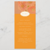  Wildflower Roze Poppy Wedding Menu (Voorkant)