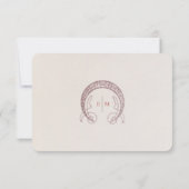 Wildflower RSVP Trouwtoevoeging Kaart (Achterkant)