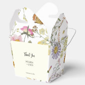 Wildflower Rustic Boho Wedding Bedankdoosjes (Geopend)