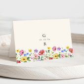 Wildflower Rustic Chic Wedding Boho Place Card Kaart