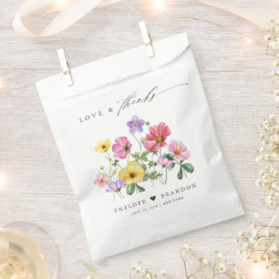 Wildflower Rustiek Chic Bloemen Boho Country Weddi Bedankzakje
