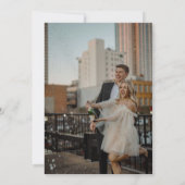 Wildflower rustieke Wildflower bruiloft foto Kaart (Achterkant)