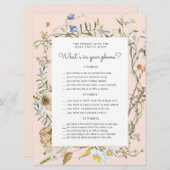 wildflower rustige Baby shower (Voorkant / Achterkant)