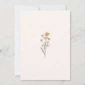 Wildflower Rustique Boho nuptiale Invitation à la (Dos)