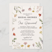 Wildflower Rustique Boho nuptiale Invitation à la (Devant / Derrière)