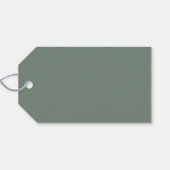 Wildflower Sage Deco Huwelijkscadeau Labels Cadeaulabel (Achterkant Horizontaal)