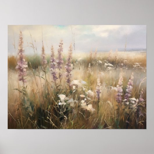  Wildflower Schilderij Poster (Voorkant)
