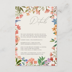 Wildflower script details kaart