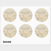 Wildflower-script Ronde Sticker (Vel)