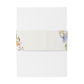 Wildflower Script Wedding Sticker Uitnodigingen Wikkel (Achterkant Voorbeeld)