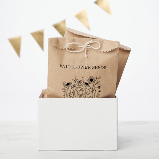 Wildflower Seed Favoriete tas Bedankzakje (Feest)