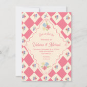 Wildflower Seed Packet Hand getrokken bruiloft Kaart (Voorkant)