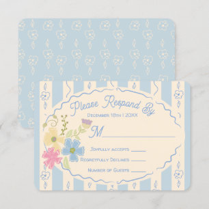 Wildflower Seed Packet Hand getrokken RSVP-reactie Kaart