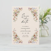 Wildflower Sla de datum op Save The Date (Staand voorkant)