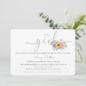 Wildflower Solid Green Shower Book Invitation (Debout devant)