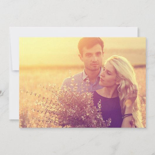 Wildflower Sparen de Kaart van de Datum met de Ach (Achterkant)