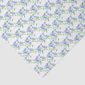 Wildflower speedwell blauw groen wit tissue papier (Detail)