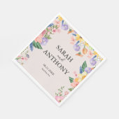 Wildflower Spring bruiloft servetten (Hoek)