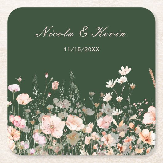 Wildflower Spring Floral Onderzetter (Voorkant)