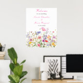 Wildflower Spring Floral Poster (Thuiskantoor)