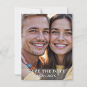 Wildflower Spring Photo Save the Date Aankondiging (Voorkant)