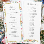 Wildflower Spring Summer Wedding Programma