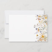 Wildflower Spring Wedding QR-code RSVP Kaartje (Achterkant)