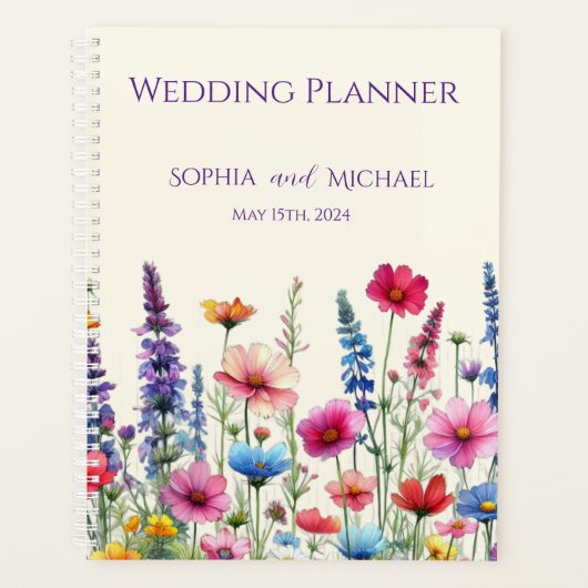Wildflower Symphony-Wedding-Planner Planner (Voorkant)